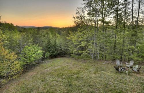 Mineral Bluff Villa | Sweet Seclusion Firepit king suite serene outdoor spaces