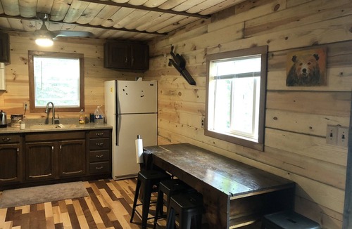 Plainfield Cabin | Swimming,boat,kayak,fish,BBQ,ATV,hike,Huge Deck,pets,Nordic MT- ski,tube,private