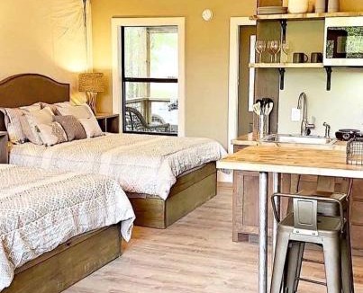 Sutherland Springs Other | Texas Waterside Escape: Glamping Holiday in a Tented Cabin with Shared Comforts