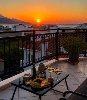 Vathi Apartment | Théa Loft Premium Sunset Sea View Escape