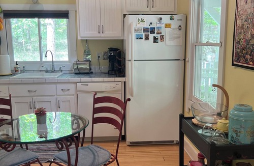 Trenton Cottage | The Blue Cottage located in the woods on Lookout Mountain in Rising Fawn GA