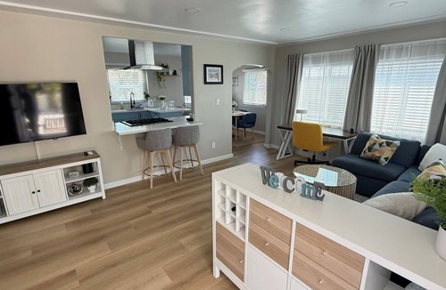 City Heights House | The Blue Haven - Modern San Diego Retreat with Central Location & Gated Parking