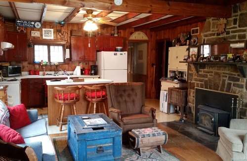 Wardensville Cabin | "The Cabin At Trout Run" - Waterfront, Wifi, Firepit, Wood Stove, Screened Porch