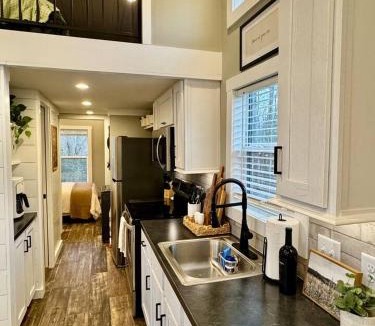Tracy City House | The Cozy Doe Tiny Home in the Woods with Fire Pit