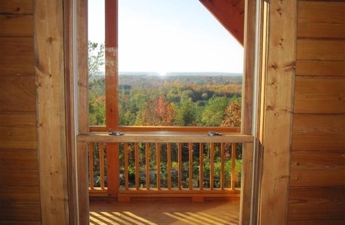 Woodland Cabin | The Cypress Cabin - Solid Wood Log Cabin with Awesome Views!