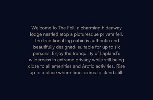 Kittila Cabin | The Fell