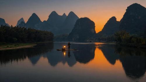 Yangshuo Hotel | The First Glimpse Karst Villas - Impression Liusan Jie - Neo-Chinese Courtyard Design & Personal Soaking Tubs - Infinity Pool & a Single Secluded Pool Suite - Complimentary Pick-up from Airport & Railway station for 3-Nights