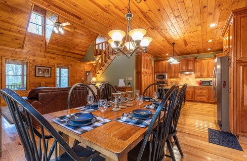 Lansing House | The Forge: Dog Friendly Cabin | Firepit | Gated community 15min to West Jefferson!