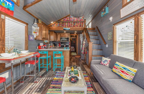 Sevierville Cottage | The Happy Shack of Tiny Homes with a Hot Tub!