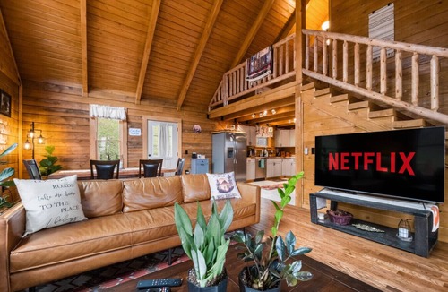 Summersville Cabin | The Hemlock | Modern Log Cabin + Mountain Views on 88 Private Acres