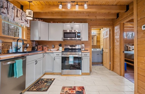 Summersville Cabin | The Hemlock | Modern Log Cabin + Mountain Views on 88 Private Acres