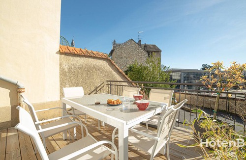 Limoges Condo | The "Heritage" Heart of Limoges: Parking, AC, and Private Terrace