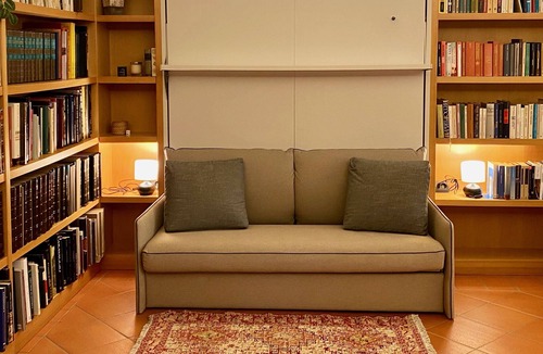 Bergamo Apartment | The Library, originally a private library, in the heart of upper Bergamo.