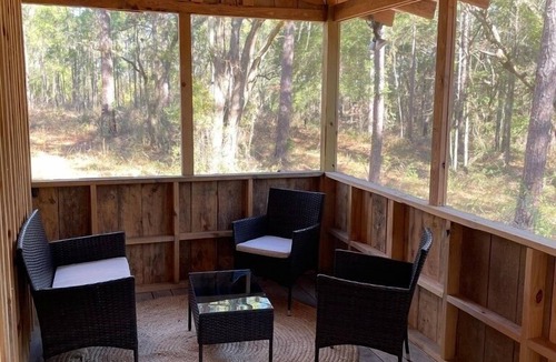 Tallahassee Cabin | The Longleaf Cabin is our largest cabin ideal for 2 families and kids