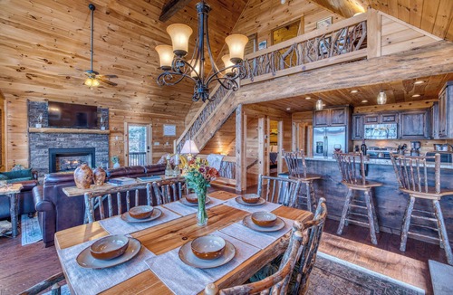 Ridges Over the Lake Cabin | The Looking Glass - pets-view-fireplaces-hot tub