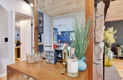 Lake Harmony House | The LoveShack- MidCenturyModern w hot tub in the Poconos!