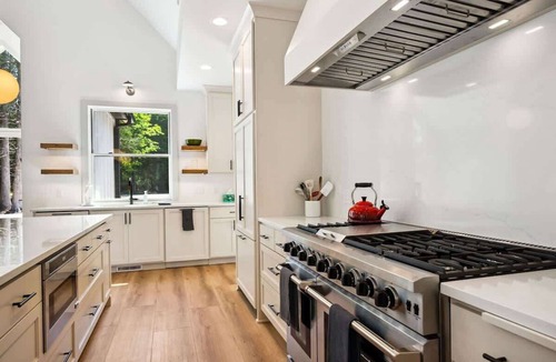 Egg Harbor House | The Point | Modern Retreat for Groups · Firepit