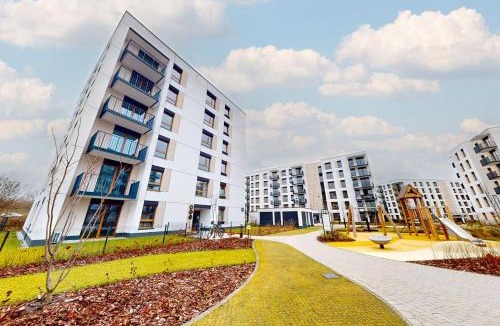 Siekierki Apartment | The Silver Studio Mokotow Free Parking