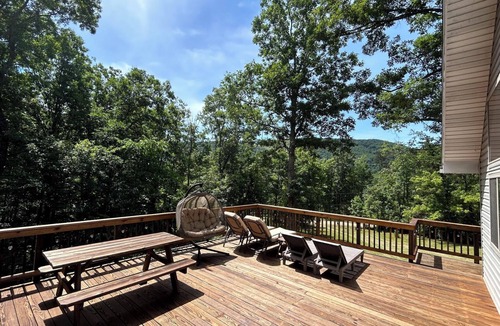 Points Ski Chalet | THE STARGAZER: Private lake access w/wood burning fireplace, wraparound deck