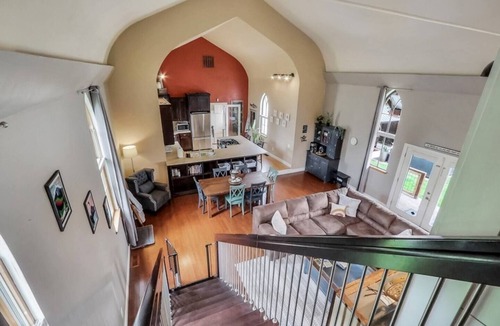 Enumclaw House | This church, converted to a full-time residence, was built in the 1800's but has been updated to modern standards.