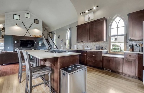 Enumclaw House | This church, converted to a full-time residence, was built in the 1800's but has been updated to modern standards.