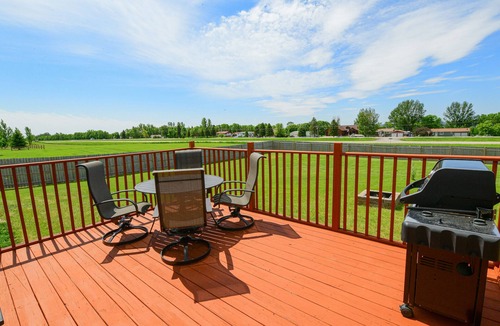 Devils Lake House | Three bedroom home on a large lot with a lake view