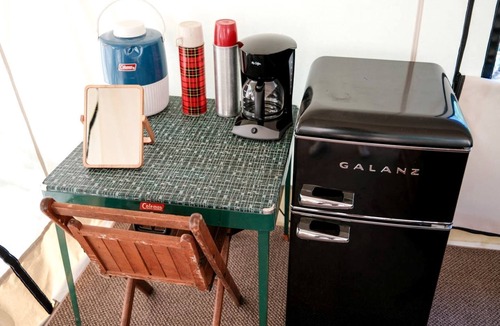 East Troy RV Rental | Three Quaint Glamping Tents Surrounded by Nature for a Wonderful Group Getway in Troy, Wisconsin