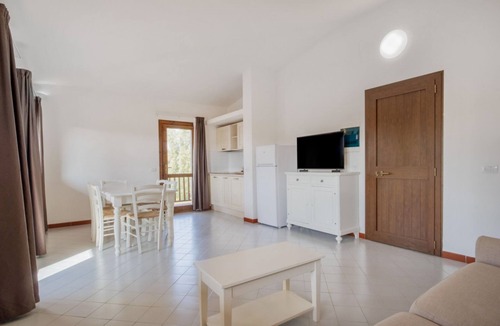 Costa Serena Apartment | Three-Room Suite: 70 sq m (maximum 6 guests + 1 infant in a cot - 0-2 years old), consisting of a living room with a double sofa bed, a double bedroom and a bedroom with twin beds, a bathroom with shower, and a kitchenette.Some three-room apartments have
