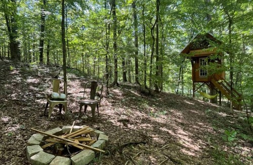 Juliette Cabin | Timber-frame treehouse along the Ocmulgee River; short drive from I-75