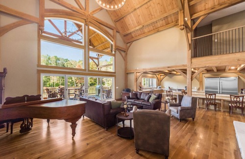 Rockbridge Cabin | Timberframe Lodge| Hocking Hills, Luxury, Pond