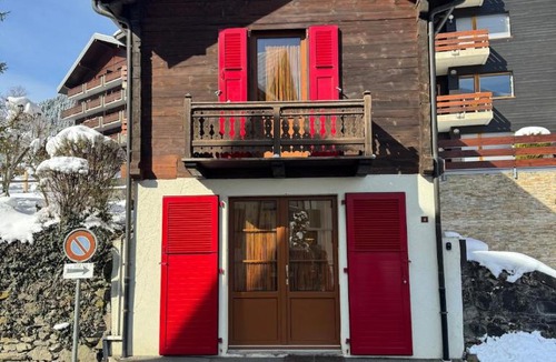 Champery Ski Chalet | Tiny Chalet in Champéry Walk to Ski Lift & Train