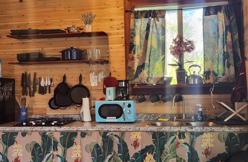 Fern Forest Cabin | tiny home 6 w/private hot tub surrounded by nature near Volcano National Park