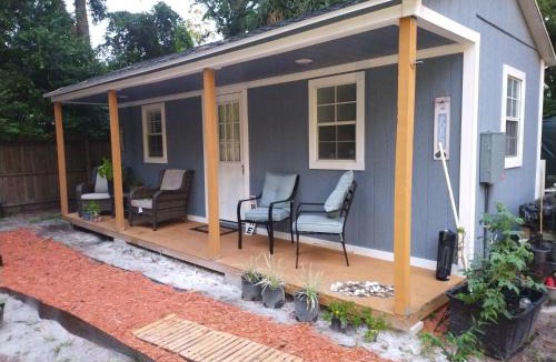 Southwest Orlando House | Tiny home barn style in backyard with Animals