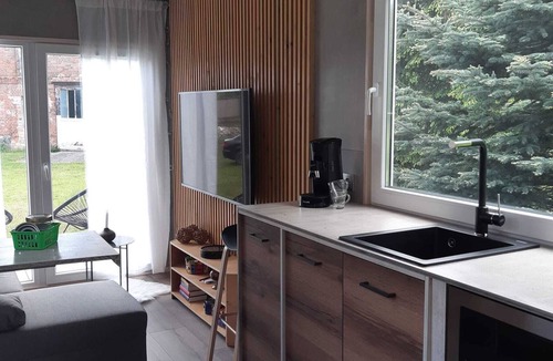 Werder upon Havel House | Tiny house in the middle of the village, tiny house in the countryside, the church bells wake you up