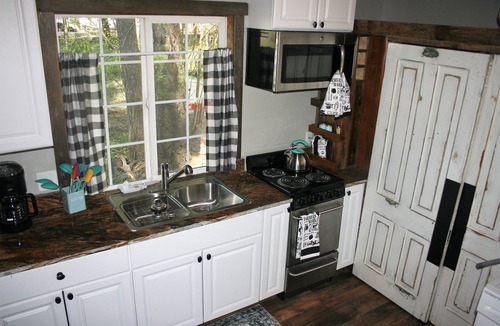 Columbia Falls Cabin | Tiny Red Farmhouse centrally located in Columbia Falls