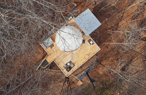 Todd Cabin | Tiny Treepod - Hot Tub, Views, Romantic Oasis