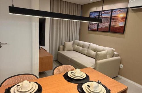 Cruz das Almas Apartment | Tokyo 602 Just steps from the sea - shopping - fully equipped apartment