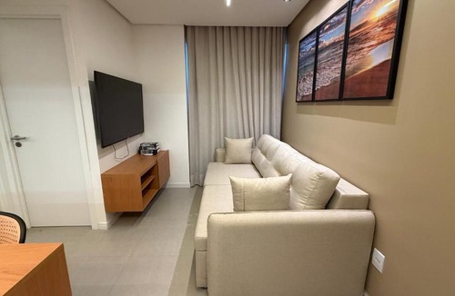 Cruz das Almas Apartment | Tokyo 602 Just steps from the sea - shopping - fully equipped apartment