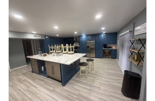 Biggs Field House | Tranquil 3-bedroom open floor pool house with AC in beautiful El Paso