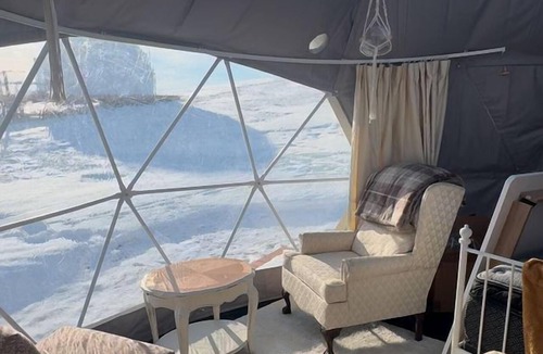 Medicine Hat RV Rental | Tranquil Dome on the Calm Prairies of Alberta, Canada, near Medicine Hat and Redcliff