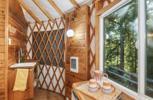 Belfair Cabin | Tranquil Forest Yurt Retreat in Washington State.