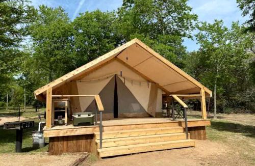Bastrop Other | Tranquil Lakefront Glamping Safari Tent with Scenic Views near Bastrop, Texas