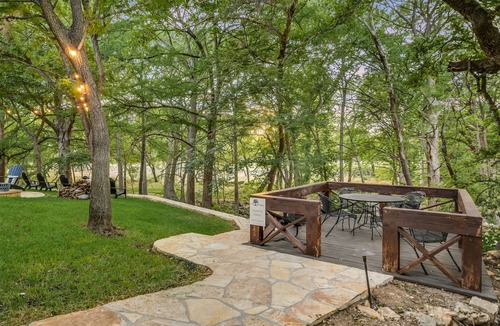 Wimberley Cabin | Tranquility Suite — Cypress Creek Access + Fire Pit | On Wimberley Square