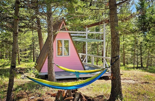 Missoula Cabin | Transforming A-frame Cabin at The Hohnstead Glamping near Missoula, Montana