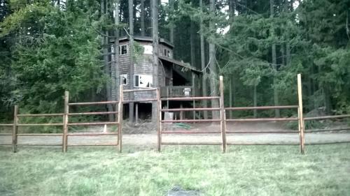 White Salmon House | Tree House Style Cabin Nestled at the Foot of Scenic Snow-Capped Mt. Adams, Washington