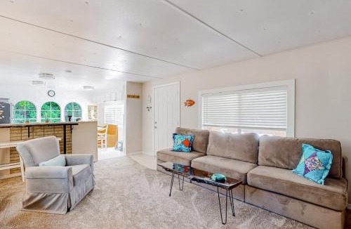 Florence House | Tree-lined coastal home with children's items gas grill and washer&dryer