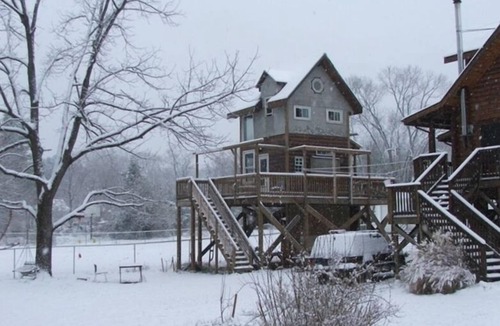 Martha Jefferson Cabin | Treehouse in Charlottesville Downtown