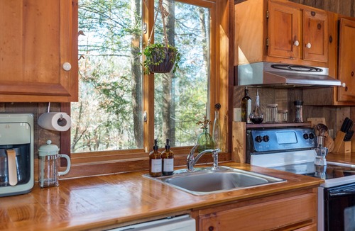 Marshall Cabin | Treetop Cabin w/Jetted Tub - Cozy Escape Near AVL