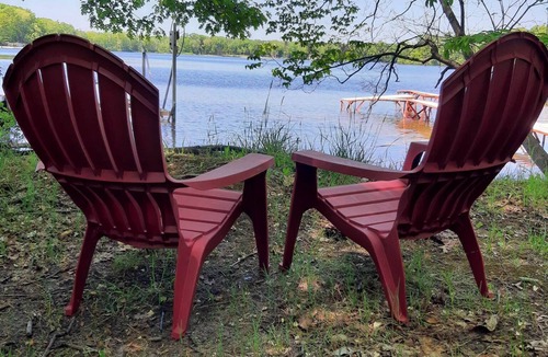 Gobles Cottage | Treetop Cottage-Private Mill Lake-HotTub-Kayaks-Firepit-Boats -DOGS ok! No Fees!