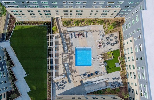 St. Elizabeth's Apartment | Trendy Brighton Studio w/W/D, Gym, near T, Shops + Dining, by Blueground